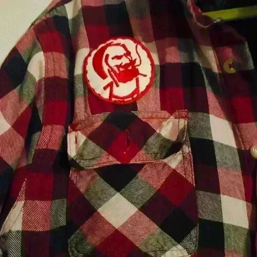 VTG Custom Wrangler Lined Jacket. VTG Zigzag Rolling & VTG Robert Crumb patches